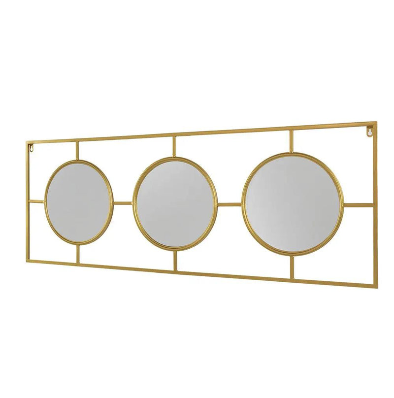 3 Mirror Piece Wall Mirror InRectangular Frame, Home Wall Decor For Bedroom Living Room by Unique Piece Furniture