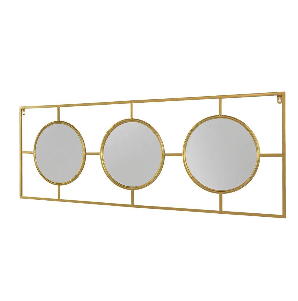 3 Mirror Piece Wall Mirror InRectangular Frame, Home Wall Decor For Bedroom Living Room by HouseOfZazla