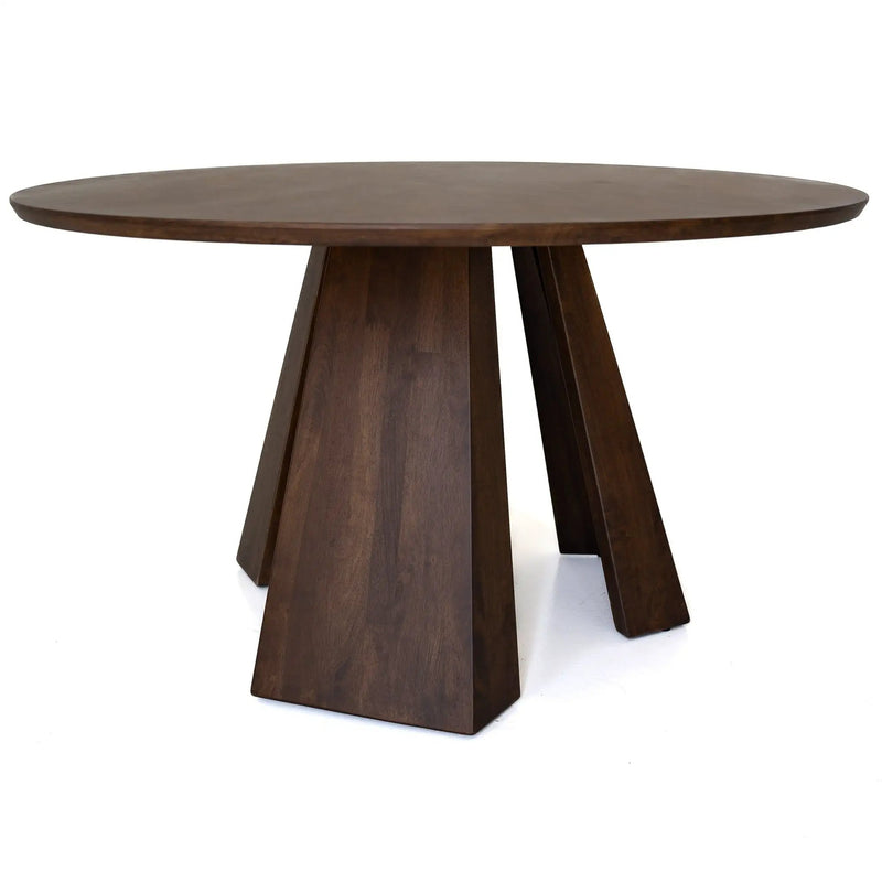 Bolton - Round Dining Table - Walnut by HouseOfZazla