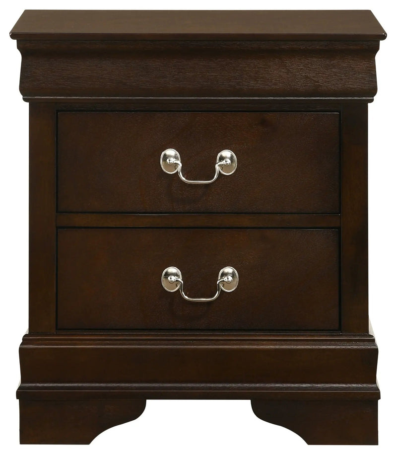 Louis Philippe 4-piece Eastern King Bedroom Set Cappuccino by Unique Piece Furniture