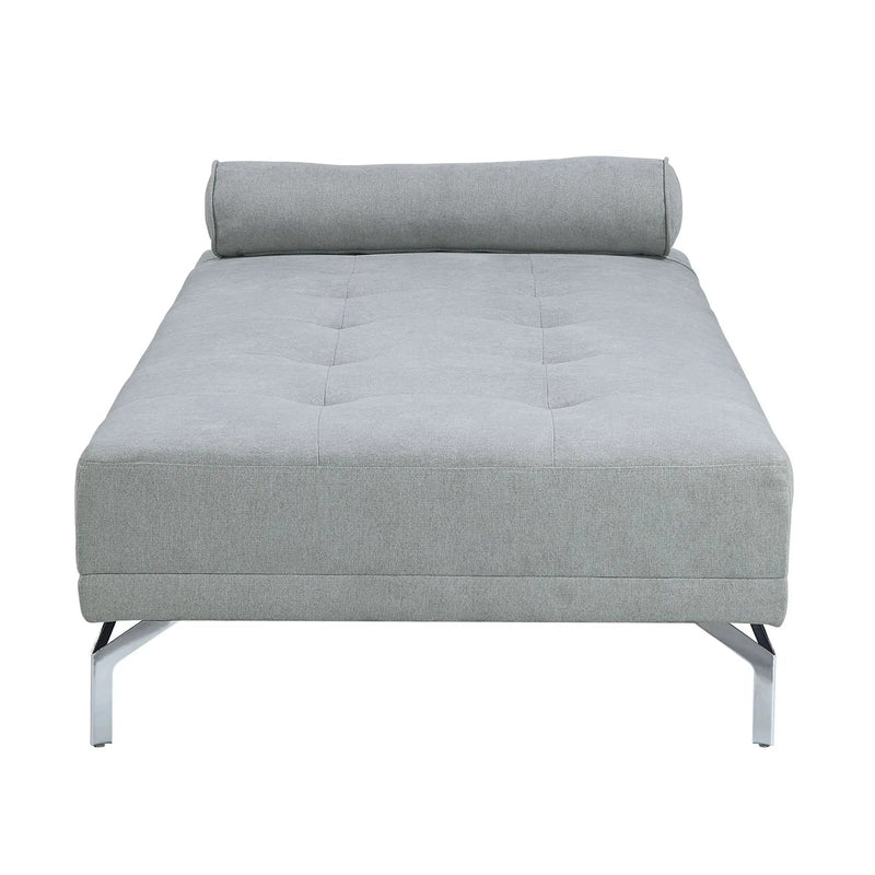 Quenti - Velvet Sofa Bed With Pillow - Gray by Unique Piece Furniture