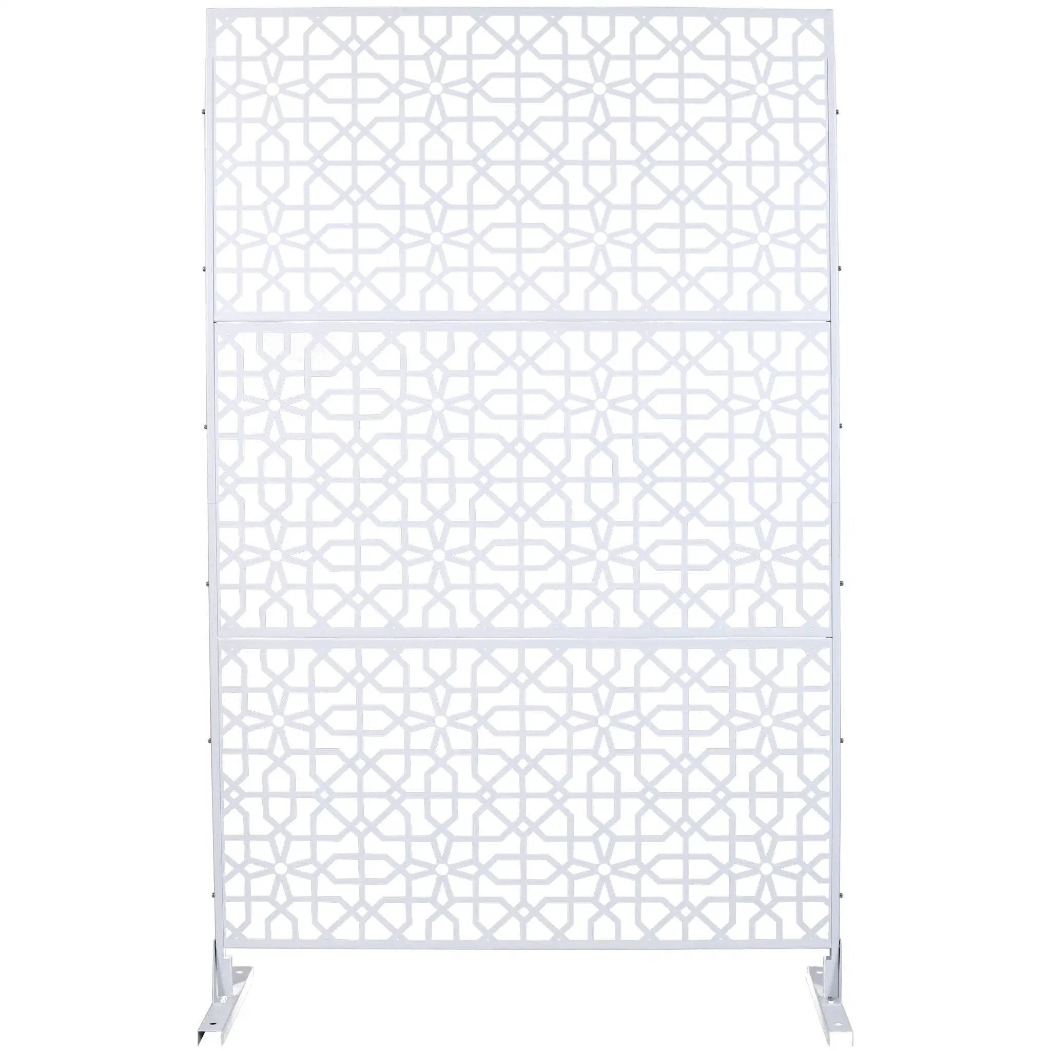 Outdoor & Indoor Metal Freestanding Decorative Privacy Screen by Unique Piece Furniture