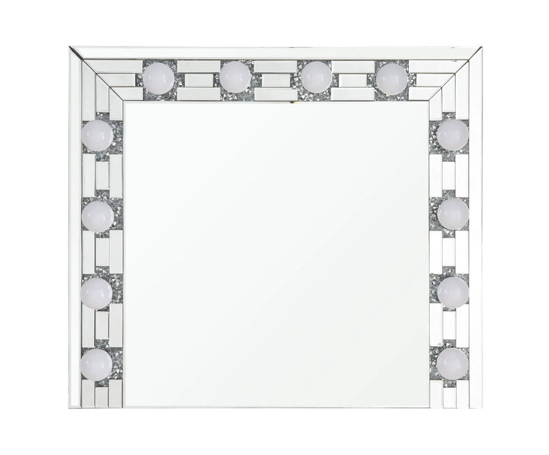 Noralie Mirrored & Faux Diamonds Accent Mirror by HouseOfZazla