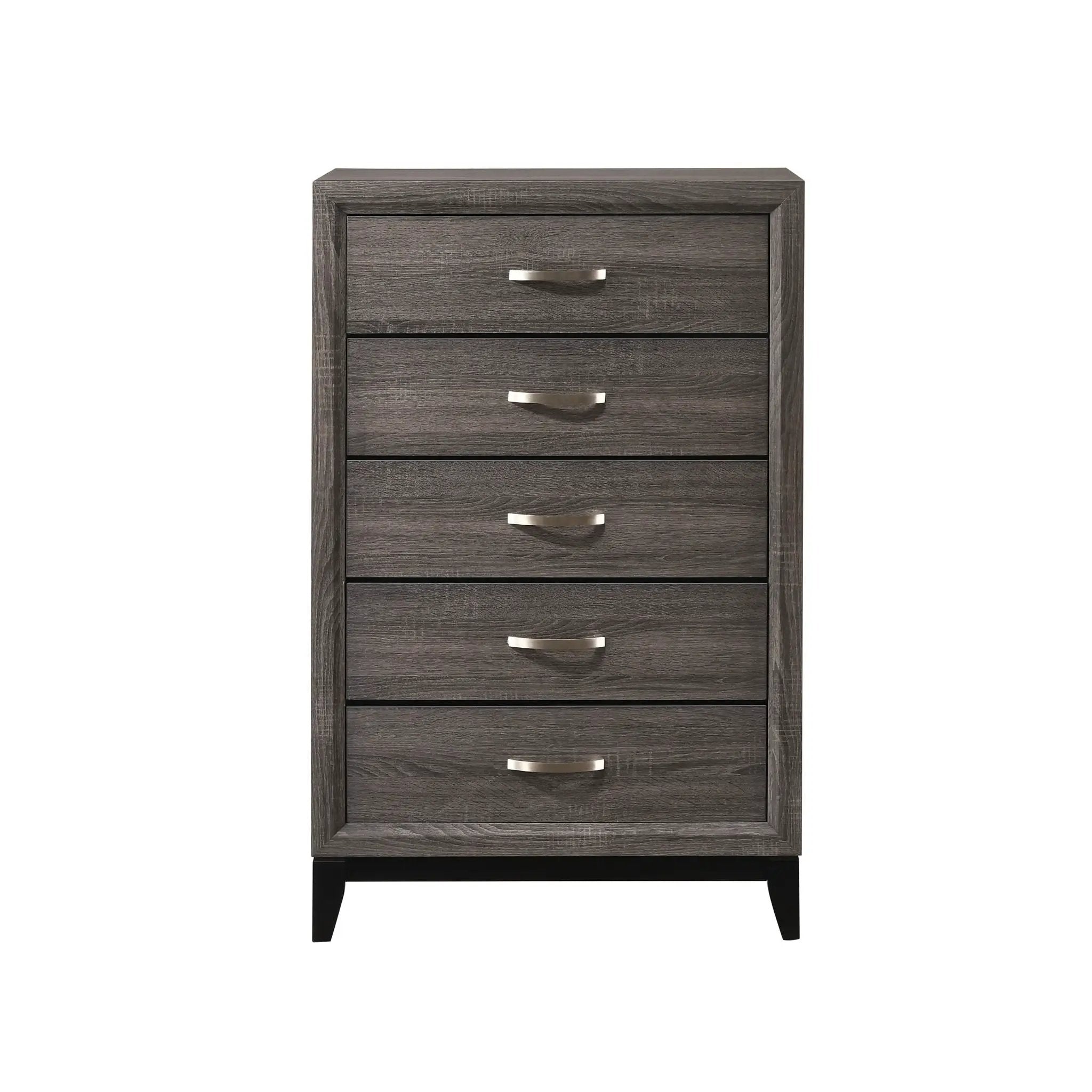 Contemporary 5 Drawer Tall Chest by Unique Piece Furniture