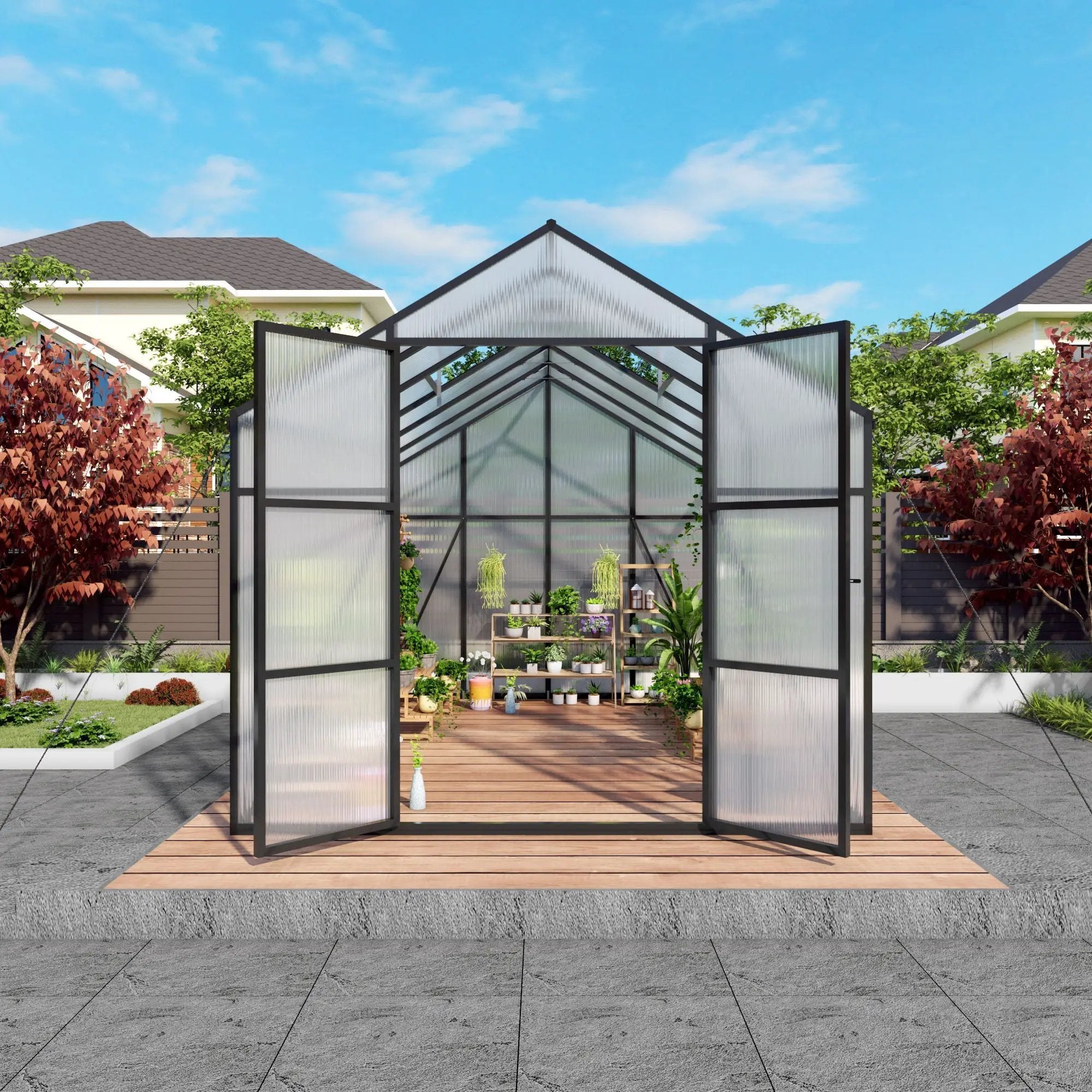Gain Height Windproof house All Season Outdoor Garden Shelter by HouseOfZazla