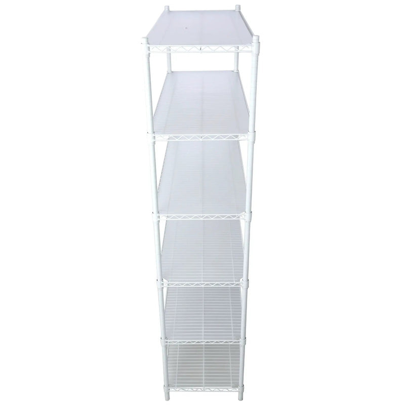 6 Tier 6000Lbs Capacity Nsf Metal Shelf Wire Shelving Unit, Heavy Duty Adjustable Storage Rack With Wheels & Shelf Liners For Commercial Grade Utility Steel Storage Rack by HouseOfZazla