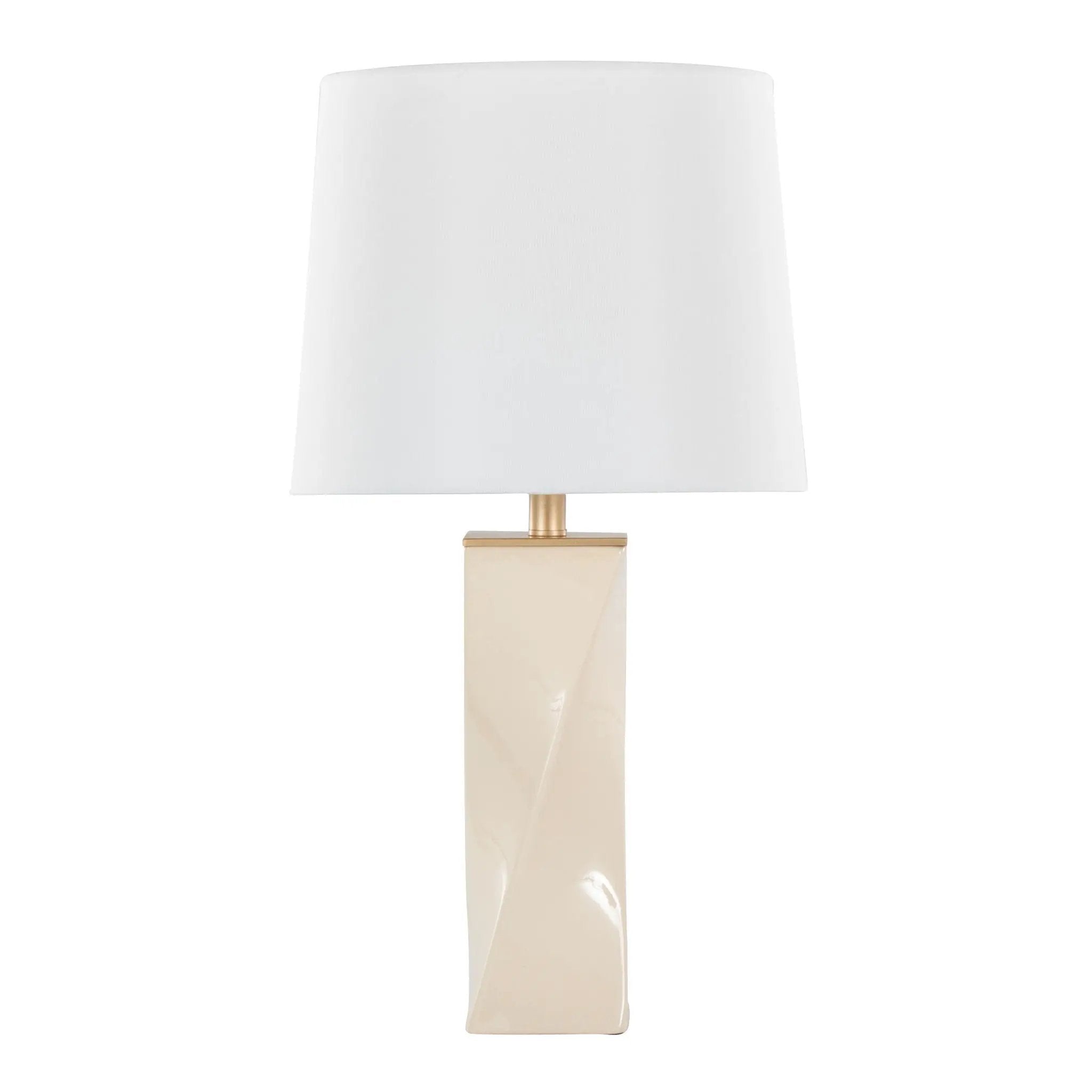 Curvo - Square Contemporary Table Lamp by HouseOfZazla