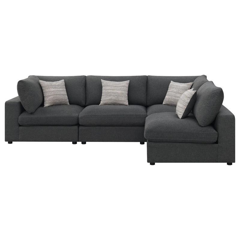 Rhette - Upholstered Sectional With Reversible Cushions by HouseOfZazla