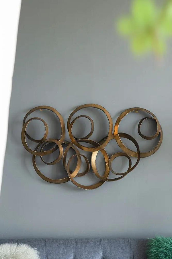 SerethaLeaf Wall Decor - Gold
