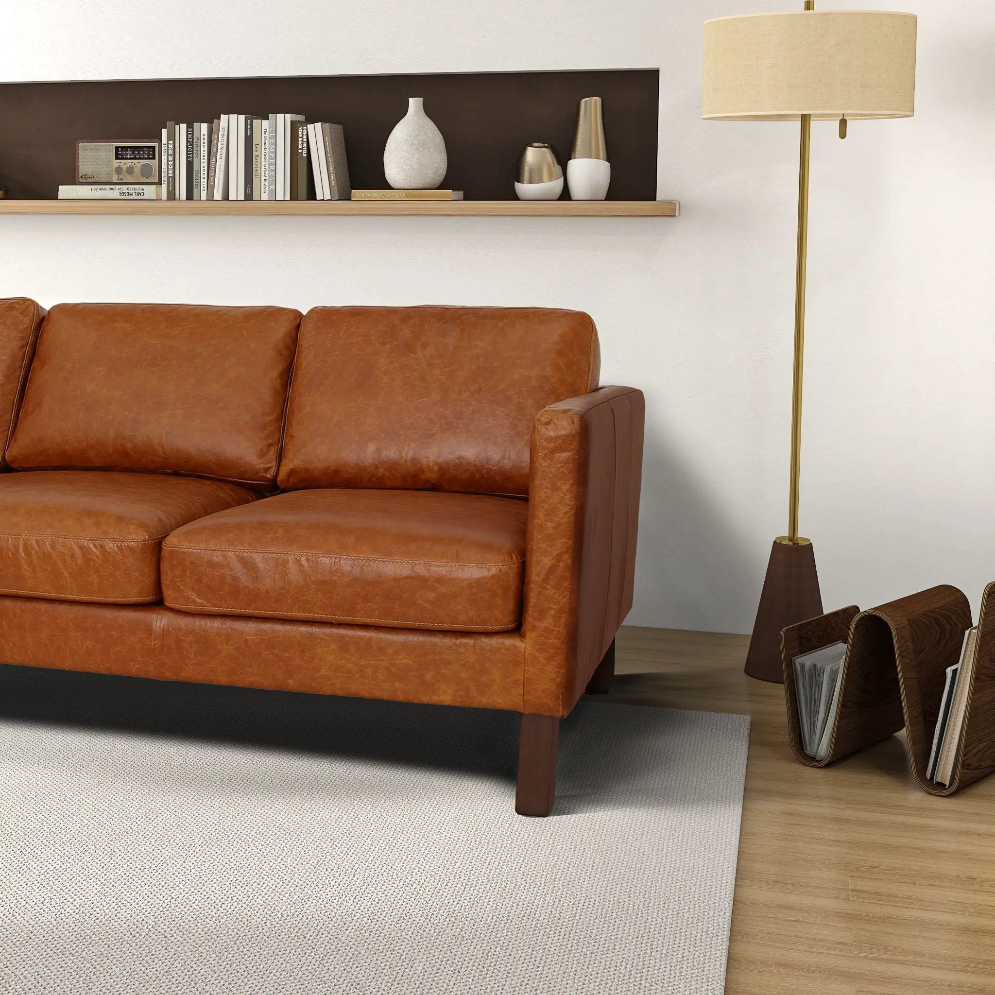 Memphis - Waxy Sofa - Cognac by HouseOfZazla