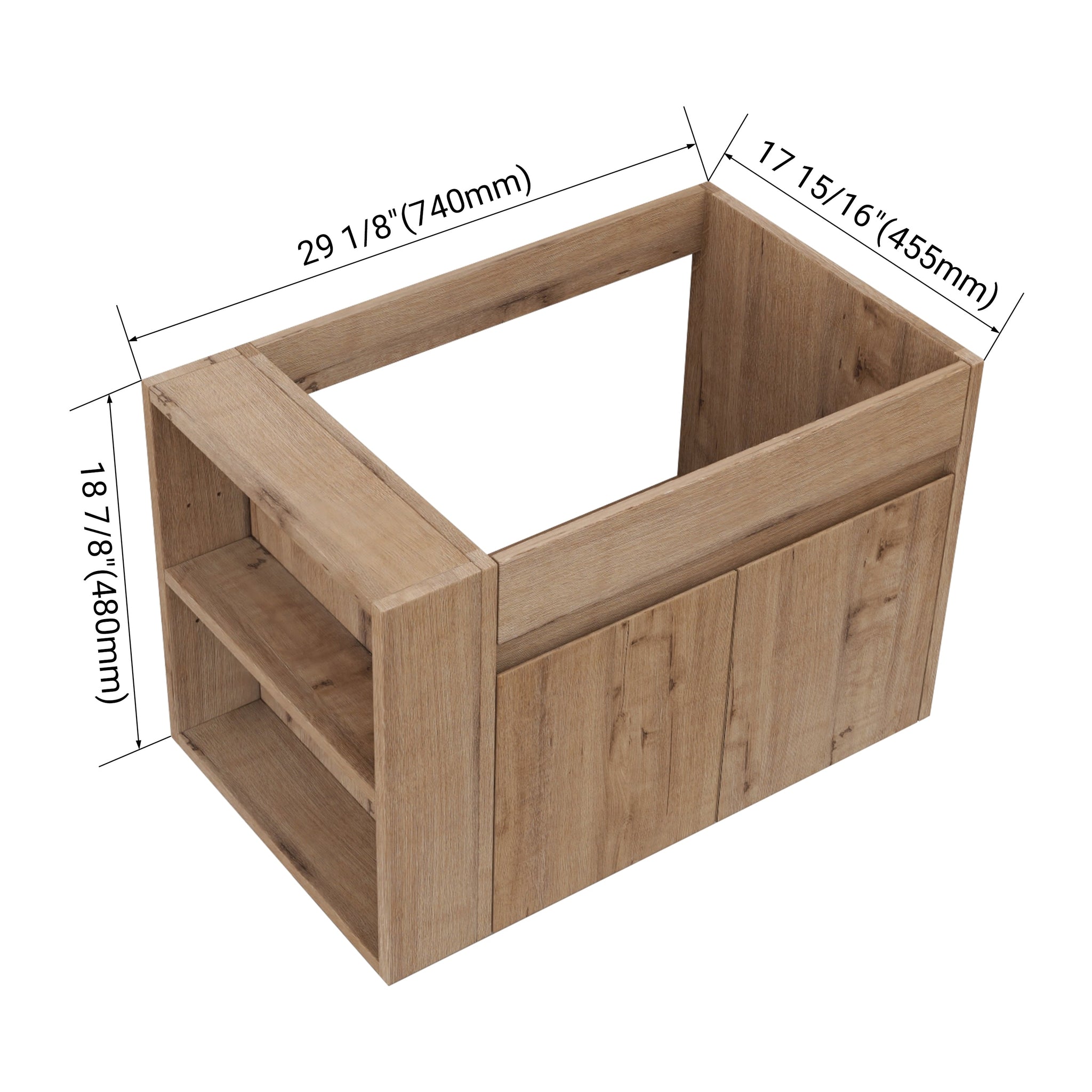 30 Inch Bathroom Vanity With Open Shelf by HouseOfZazla