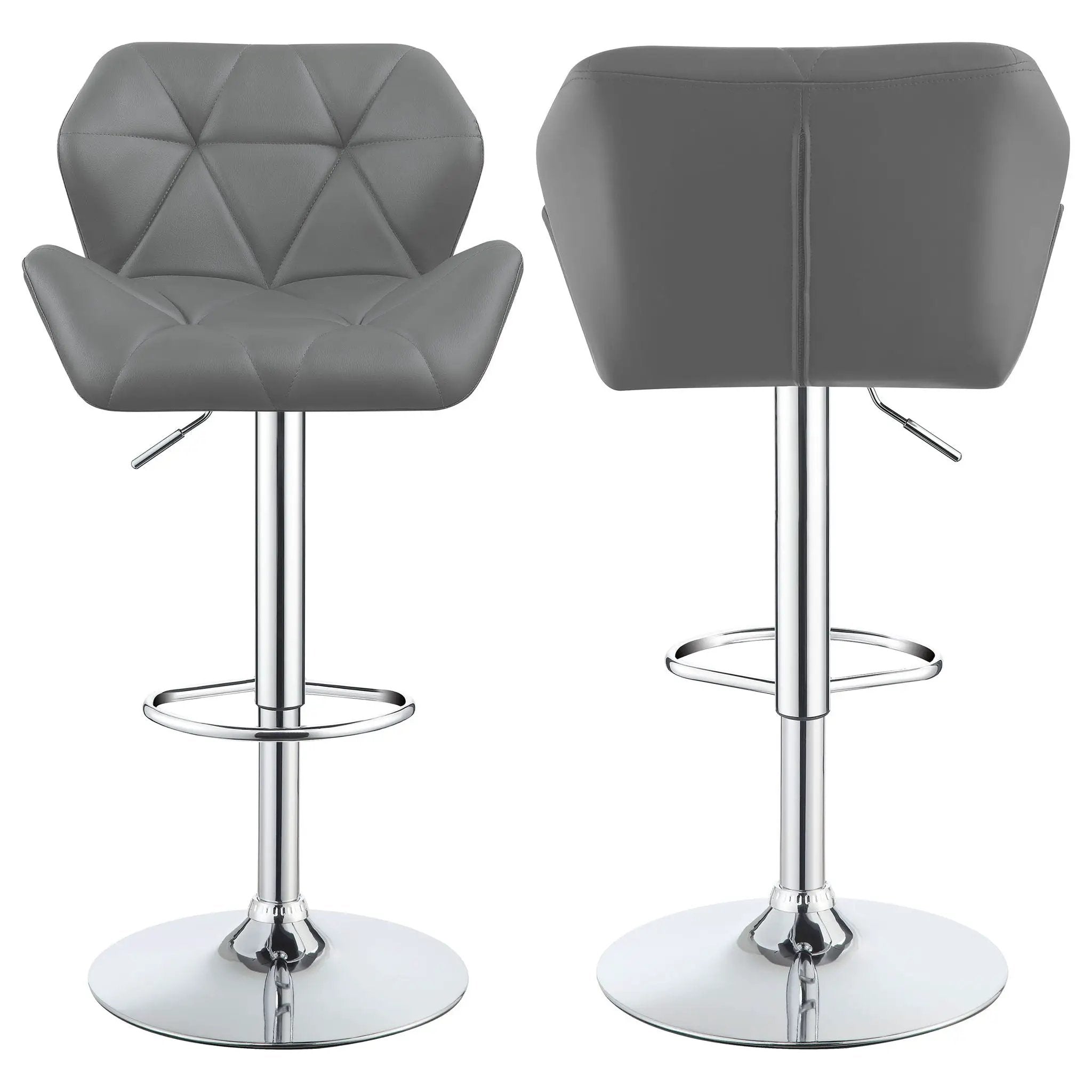Adjustable Bar Stool With Height-Adjustable Base (Set of 2) by HouseOfZazla