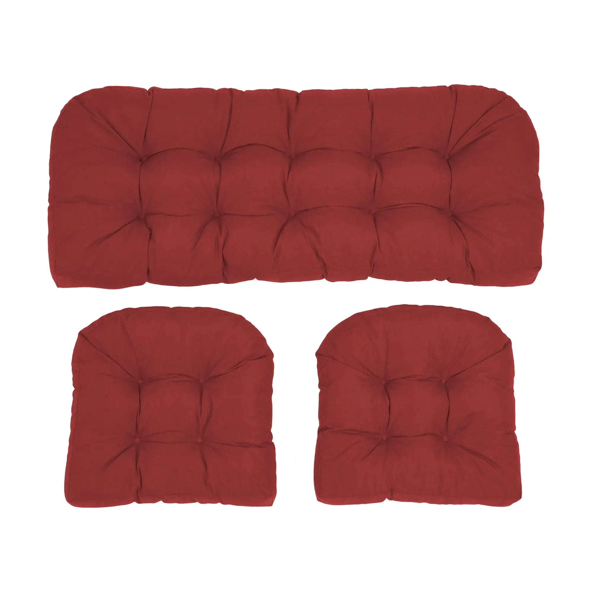 Wicker Chair Cushions Set of 3 by HouseOfZazla