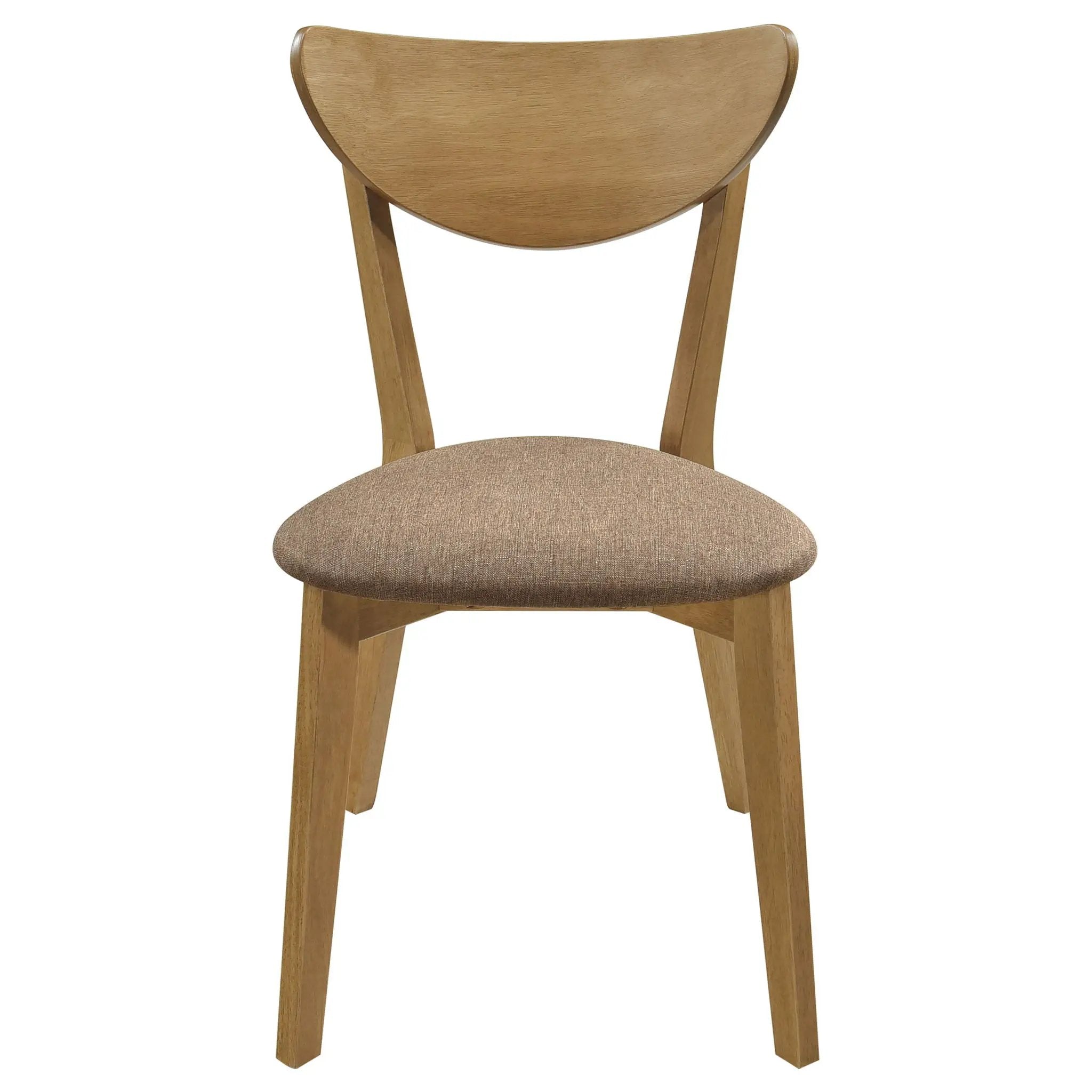 Elowen Wood Dining Side Chair Light Walnut (Set of 2) by Unique Piece Furniture