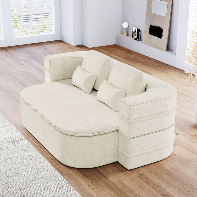 2 In 1 Foldable Sofa Bed With Multi Functional Blanket, Floor Lounge Sofa by HouseOfZazla
