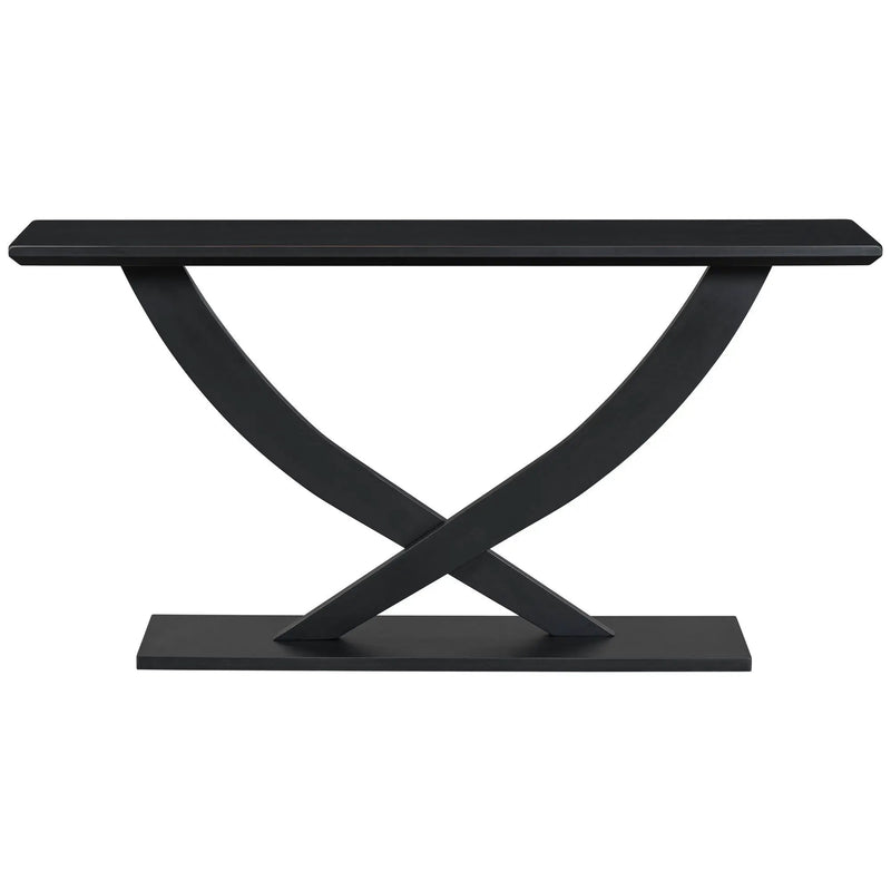 Console Table With Cross Leg Base and Reinforced Support Plate by HouseOfZazla
