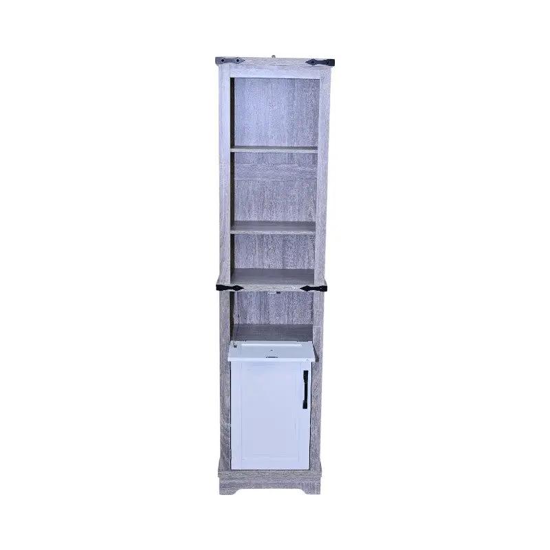 Narrow Bathroom Storage Cabinet with Adjustable Shelves by HouseOfZazla
