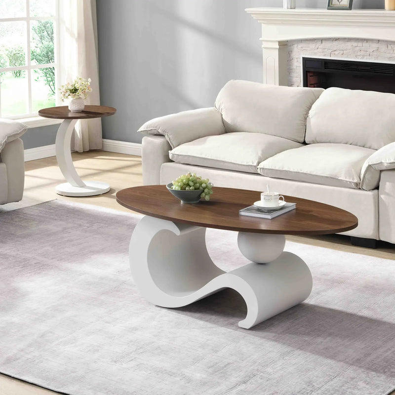 White Nesting Coffee Table Set of 2 by HouseOfZazla