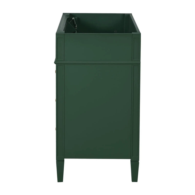 Bathroom Vanity With 2 Drawers And Tip-Out Drawer, Storage Cabinet by HouseOfZazla