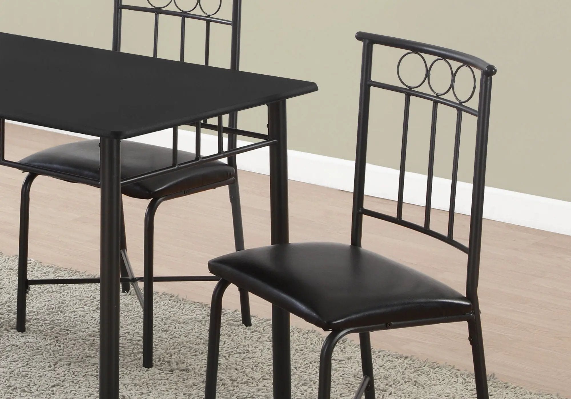 5 Pieces Dining Table Set, Small, Rectangular by Unique Piece Furniture