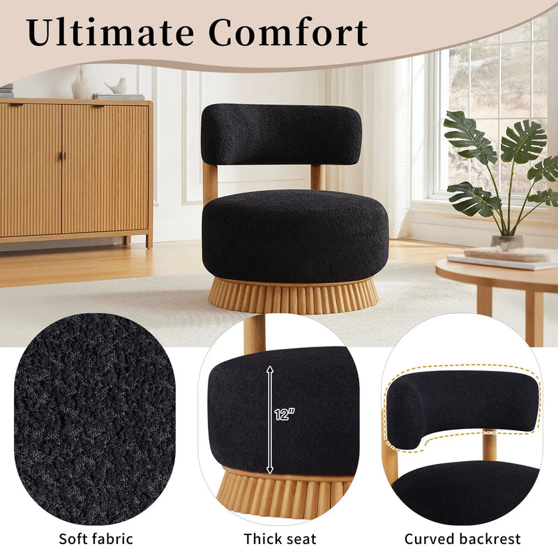 Modern 27.5" W Farmhouse Armless Chair Set of 2 by HouseOfZazla