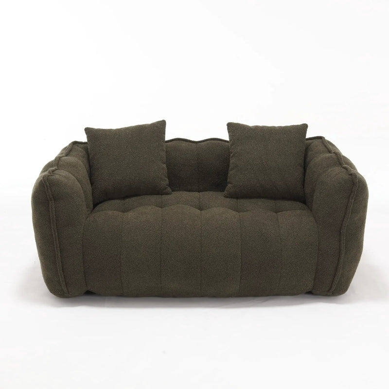 Cozy Beanbag Chair With High Resilience Foam Core For 2 by HouseOfZazla