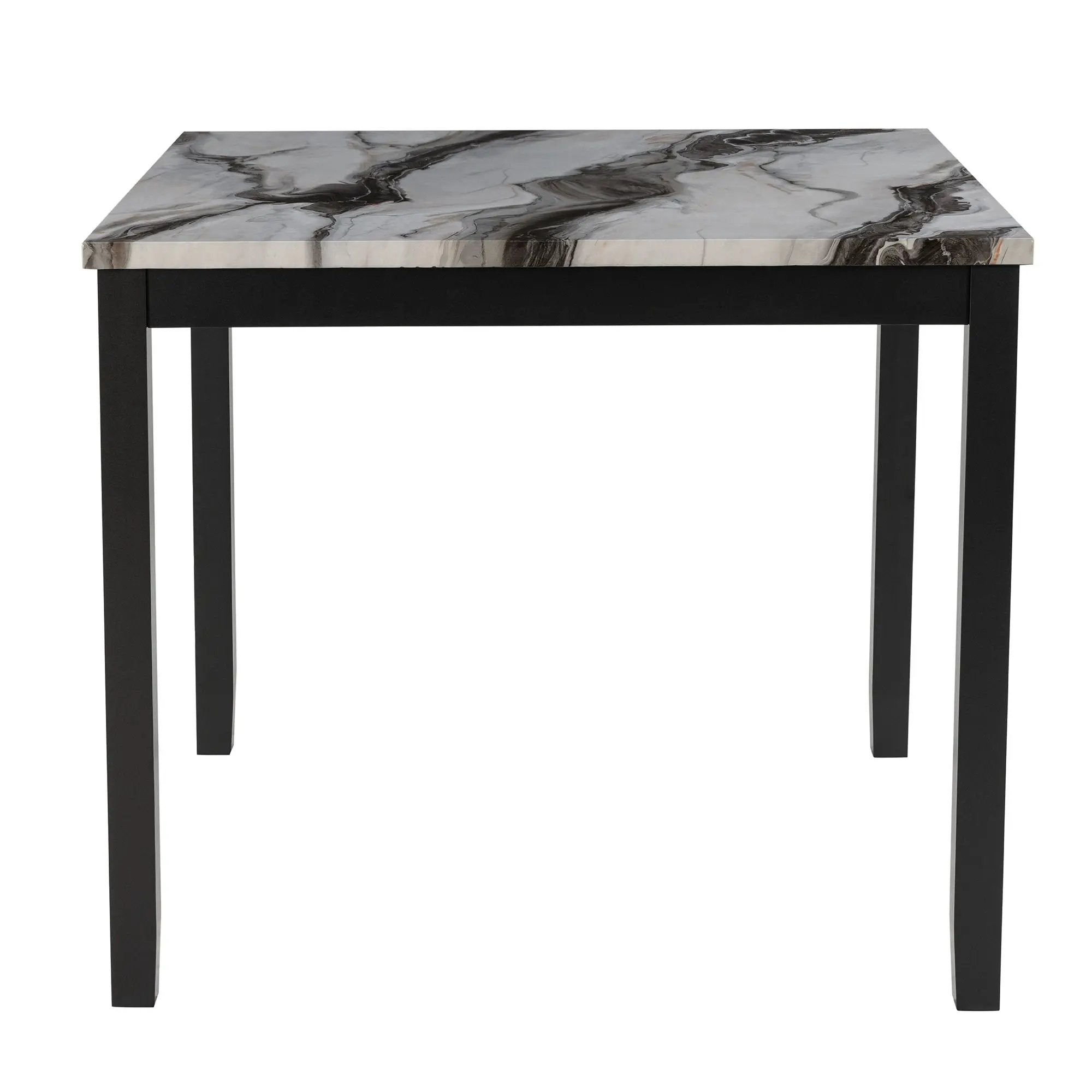 Leoncia - Bar Table And 4 Bar Stools - Espresso / White by Unique Piece Furniture