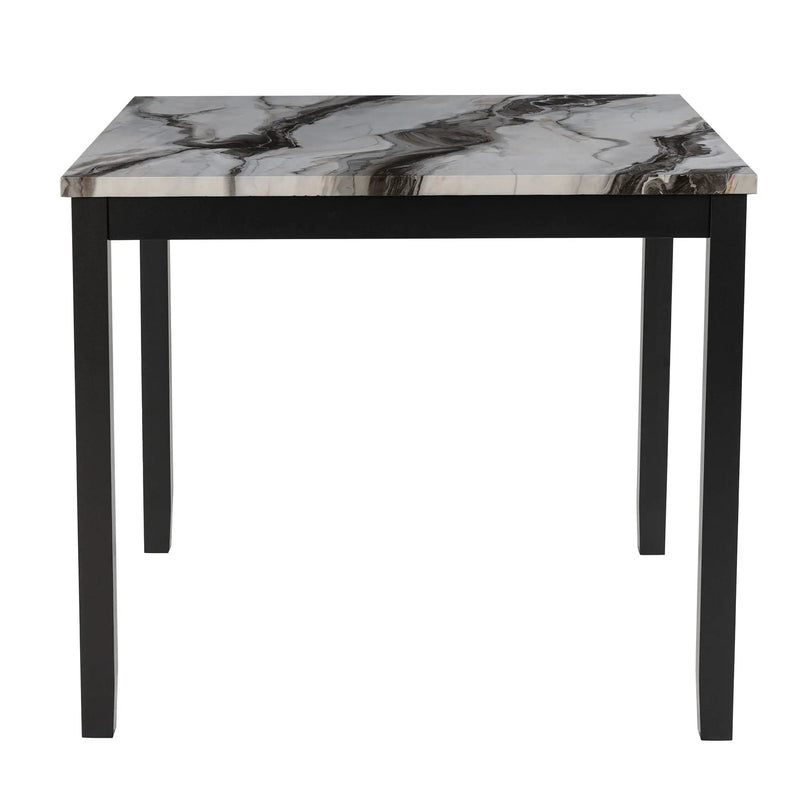 Leoncia - Bar Table And 4 Bar Stools - Espresso / White by Unique Piece Furniture