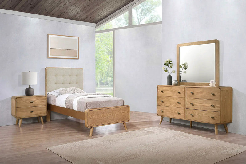 Robyn 4-piece Twin Bedroom Set Light Ash by Unique Piece Furniture