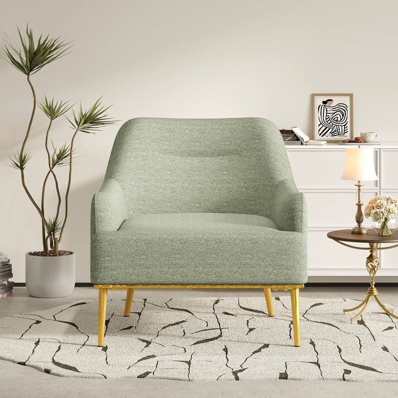 Modern Elegance Accent Chair With Curved Backrest by HouseOfZazla