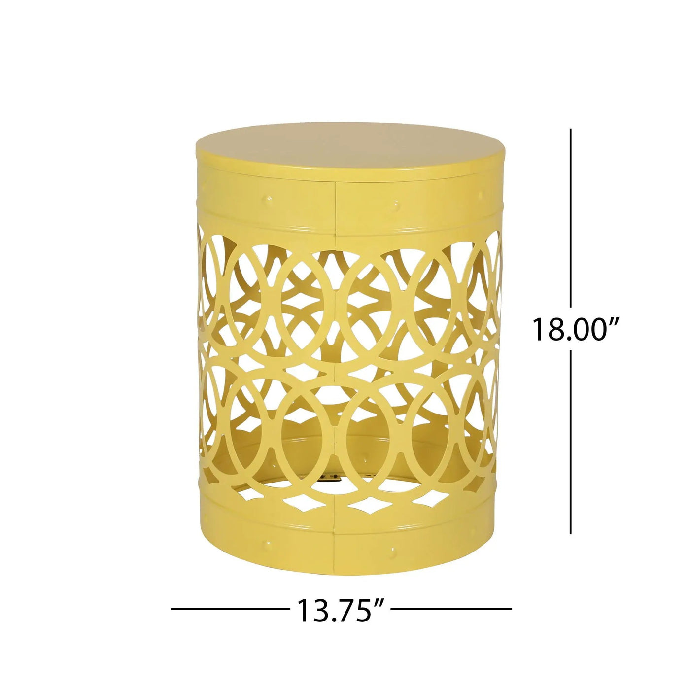Outdoor Metal Large End Table, Modern Design by HouseOfZazla