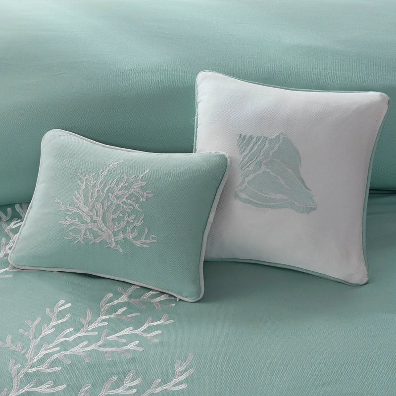 Duvet Cover Mini Set Aqua King/Cal King by HouseOfZazla