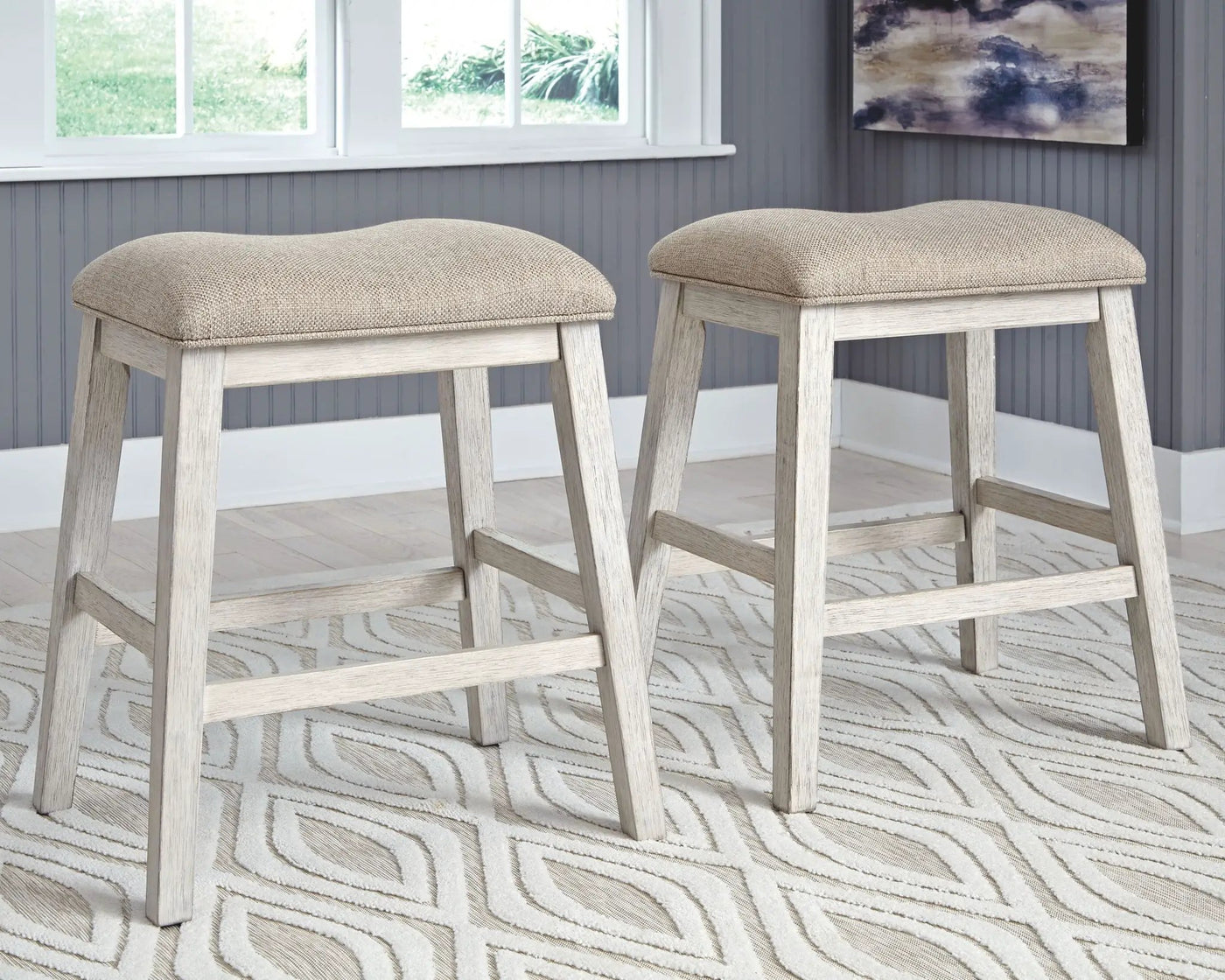 Skempton - Rectangular Counter Table With Storage Set by Unique Piece Furniture