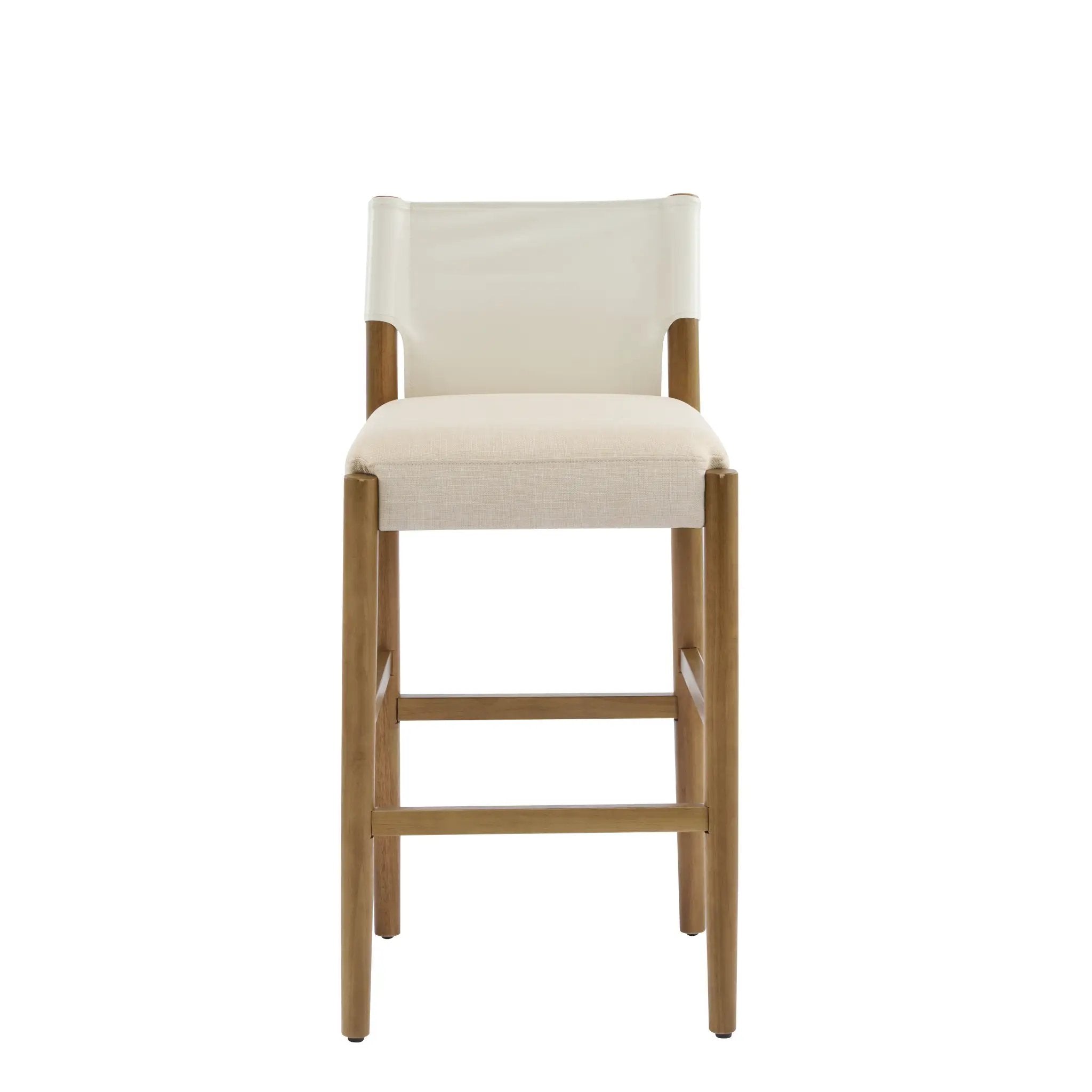 28.5'' Modern Solid Wood Bar Stool with Polyester Cushion - Set of 2 by HouseOfZazla