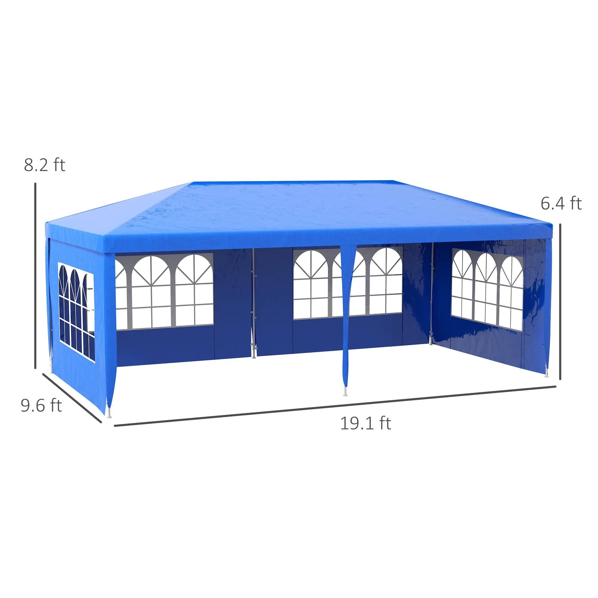 Outsunny 9.6' x 19' Large Party Tent by HouseOfZazla