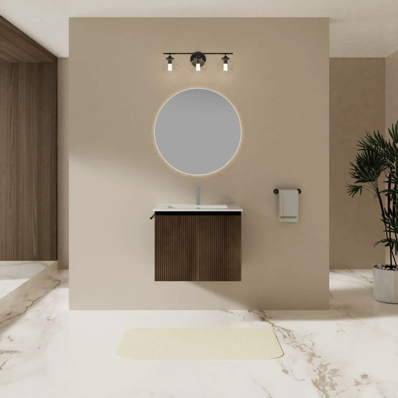 Floating Bathroom Vanity Combo, Towel Rack by Unique Piece Furniture