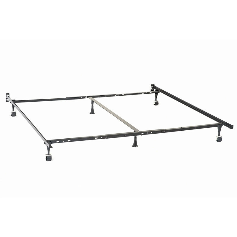 Deverton - Queen / Eastern King / California King Bed Frame With Center Support And Adjustable Design - Black by HouseOfZazla