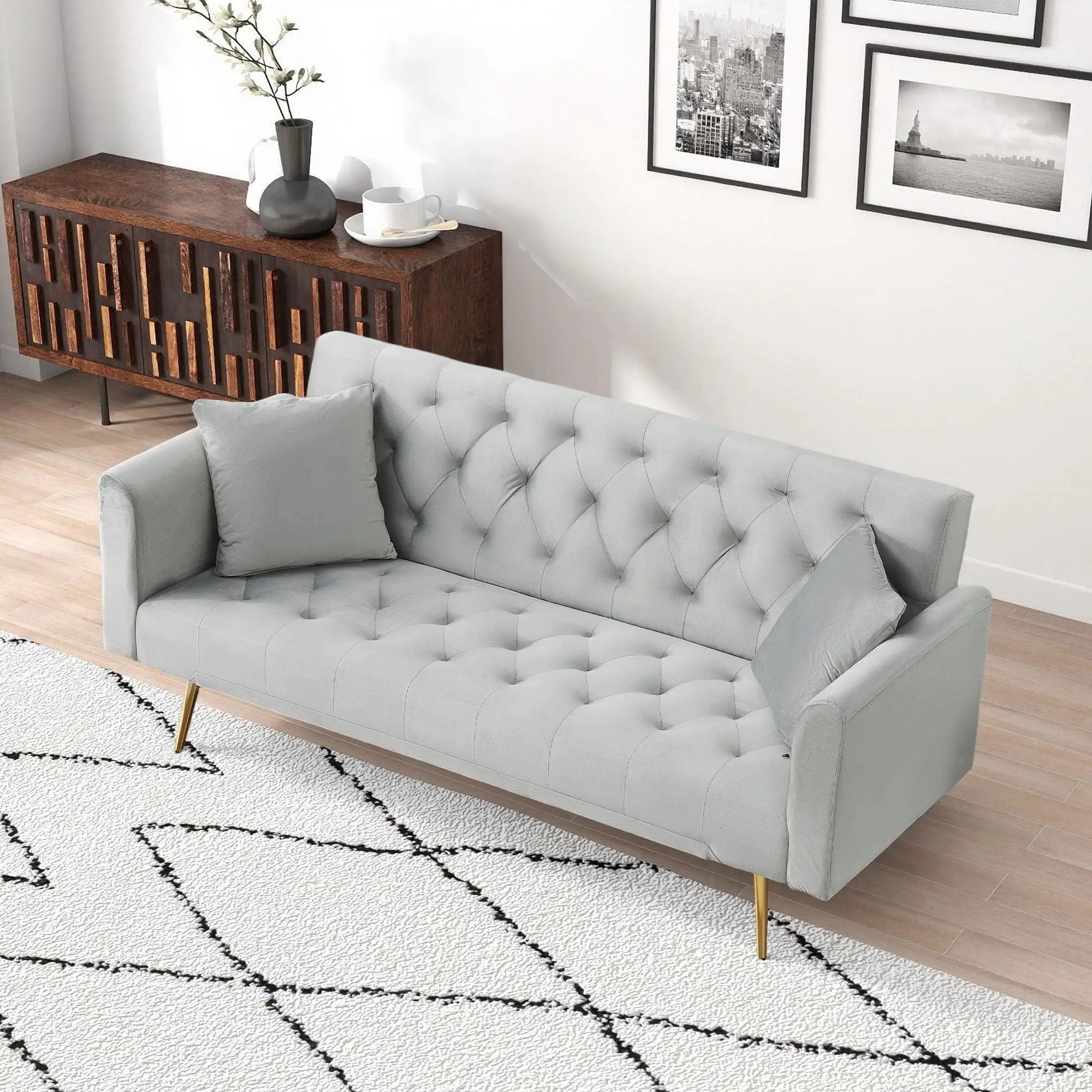 Convertible Double Folding Living Room Sofa Bed by Unique Piece Furniture