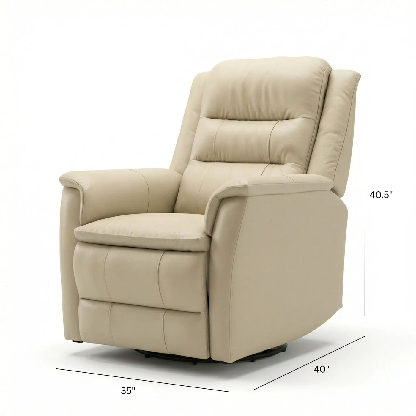 Swivel Recliner With Manual Adjustable Footrest by Unique Piece Furniture