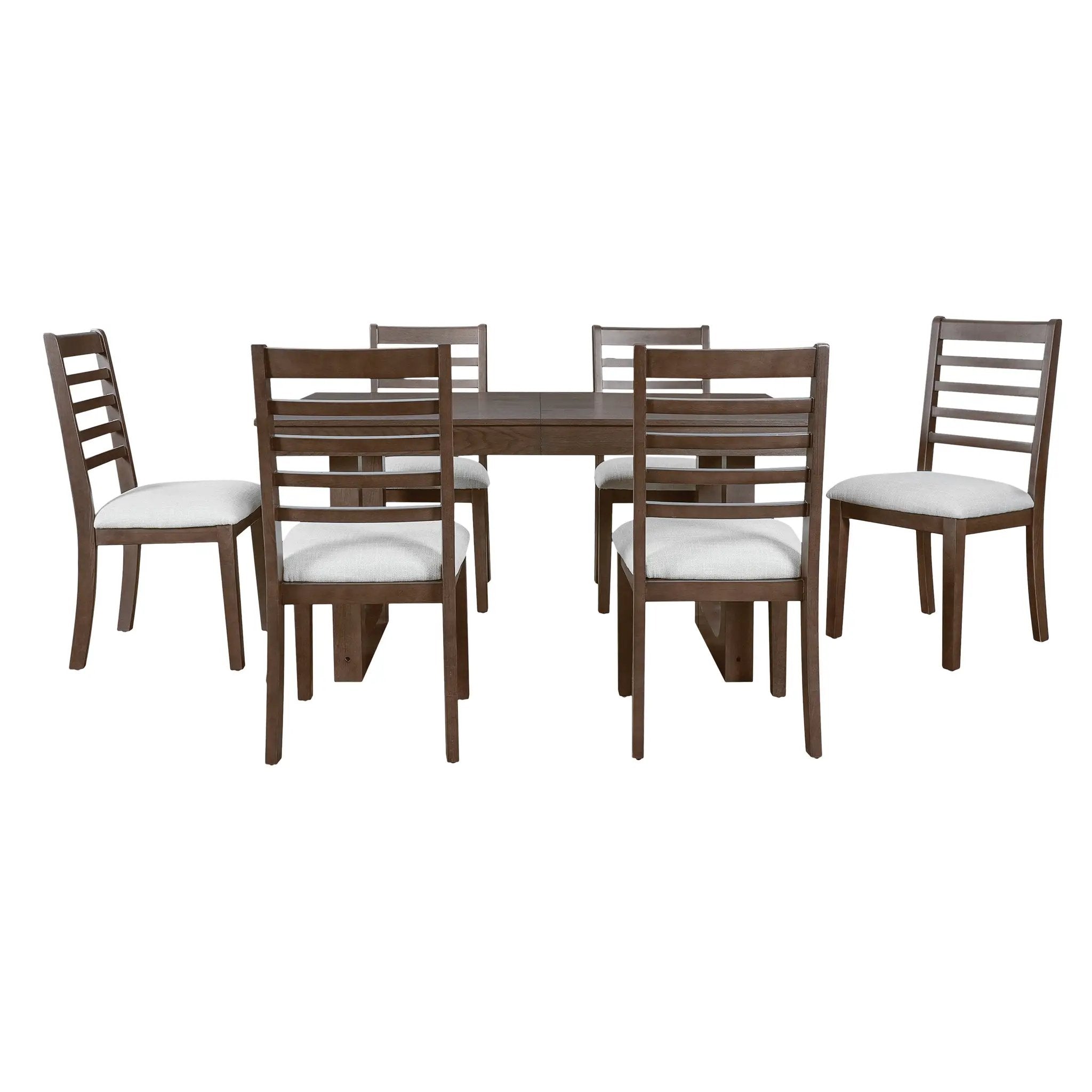 7-Piece Extendable Dining Table Set by HouseOfZazla