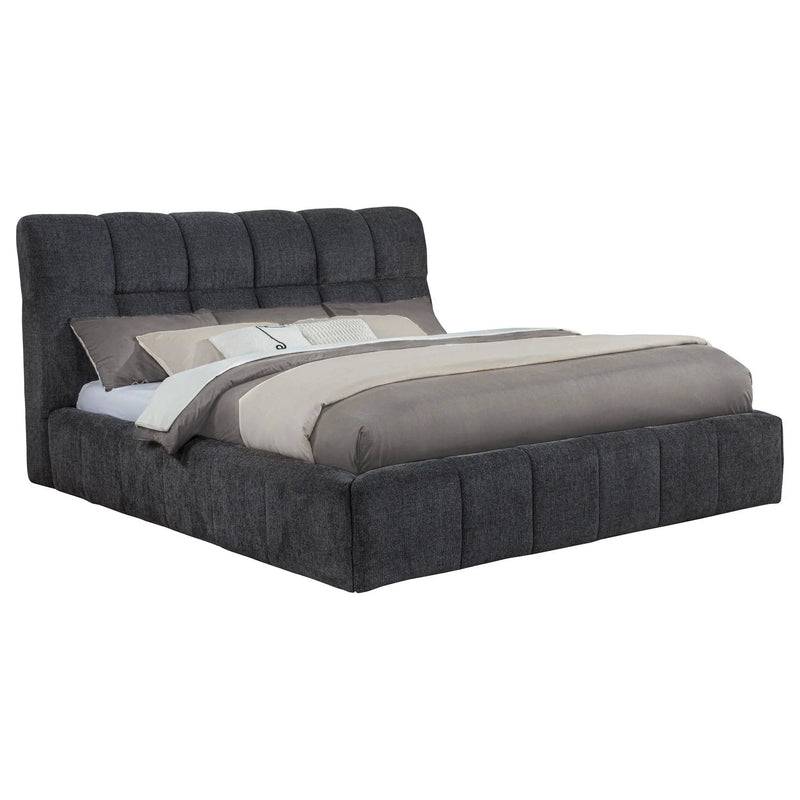Nollet 48-inch Upholstered California King Platform Bed Grey by Unique Piece Furniture