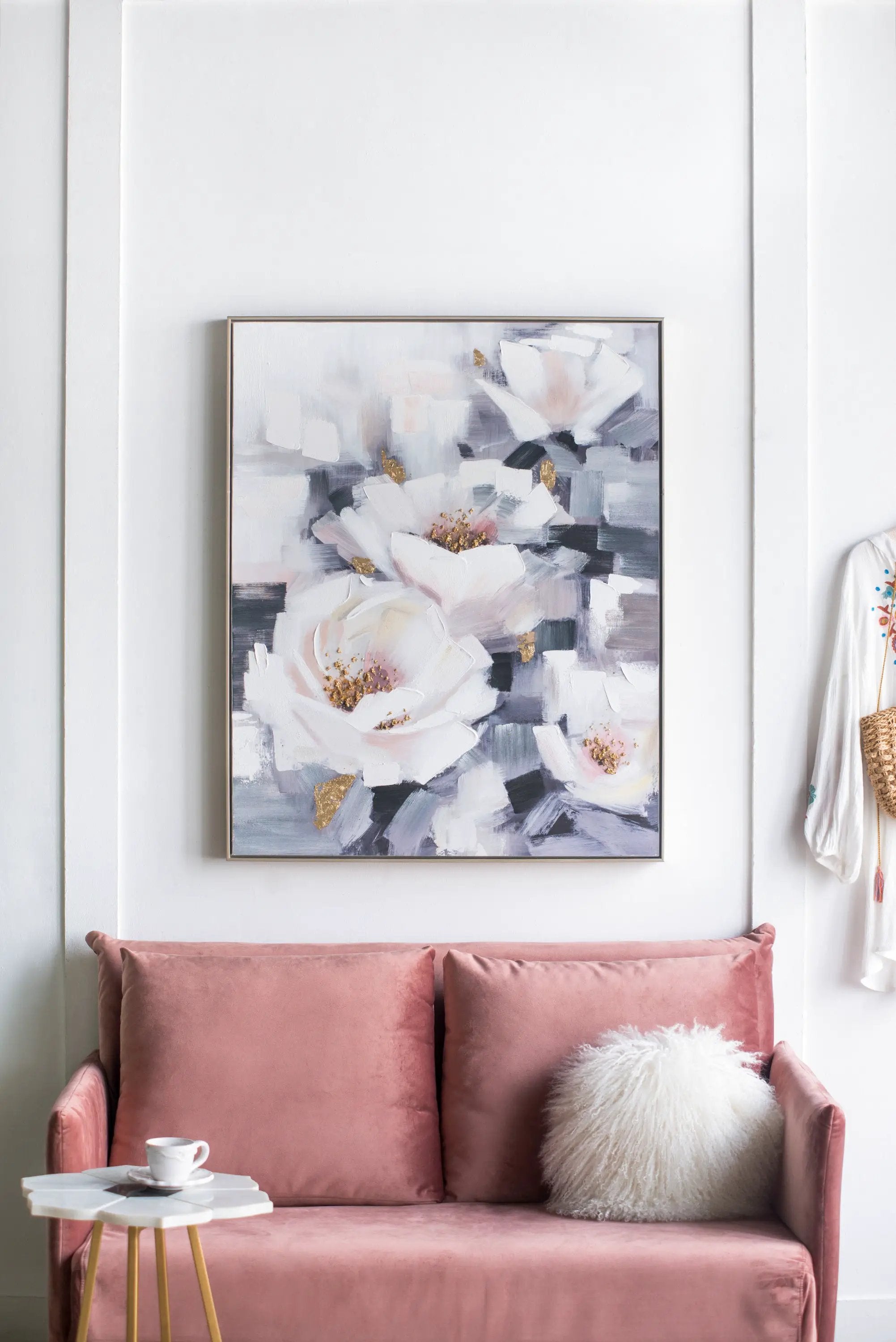 Sarah Framed Floral Wall Art, Large by HouseOfZazla