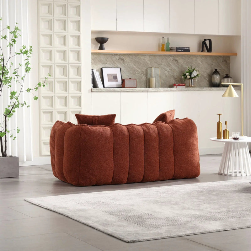 Cozy Beanbag Chair With High Resilience Foam Core For 2 by HouseOfZazla
