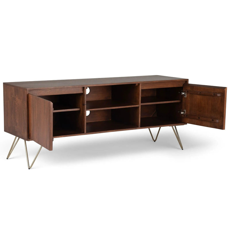 Hunter - TV Media Stand - Umber Brown Stain by Unique Piece Furniture