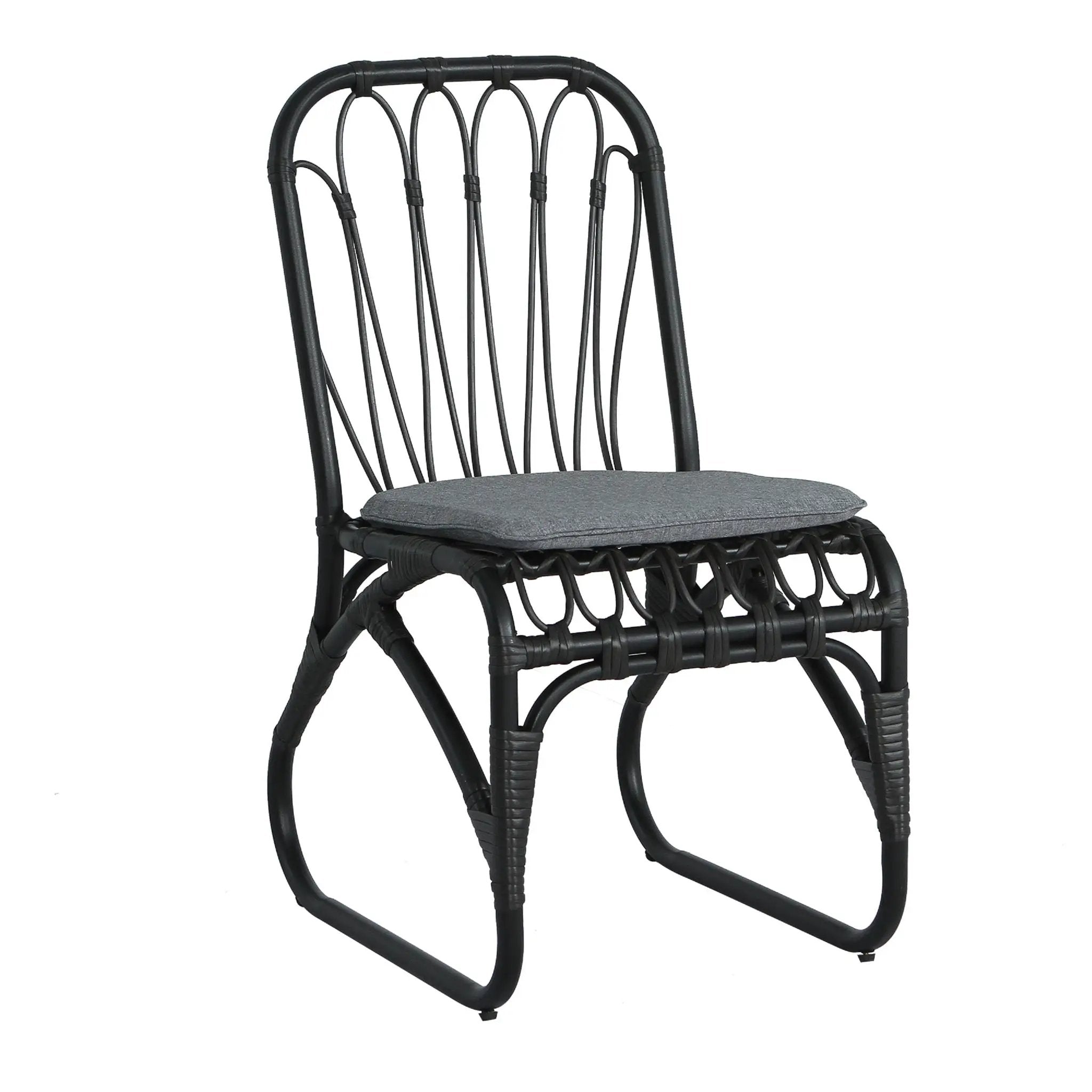 Outdoor Wicker Dining Chairs With Washable Cushions (Set of 2) by HouseOfZazla