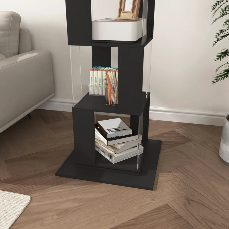 360° Rotating Bookshelf with Acrylic Plate by HouseOfZazla