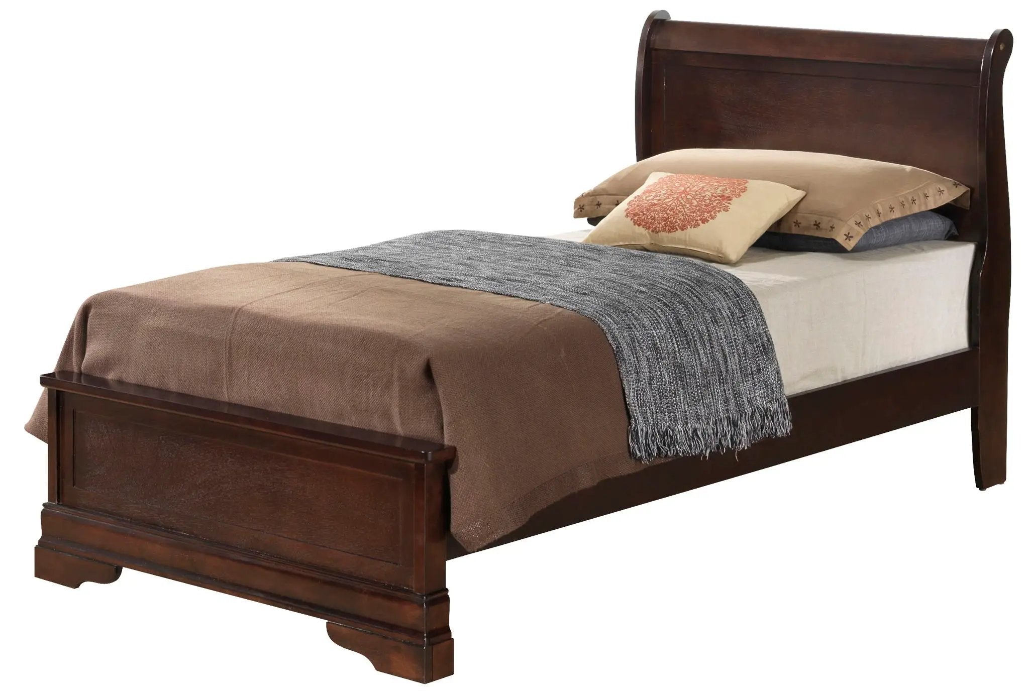 Louis Phillipe - Twin Bed - Cappuccino by HouseOfZazla