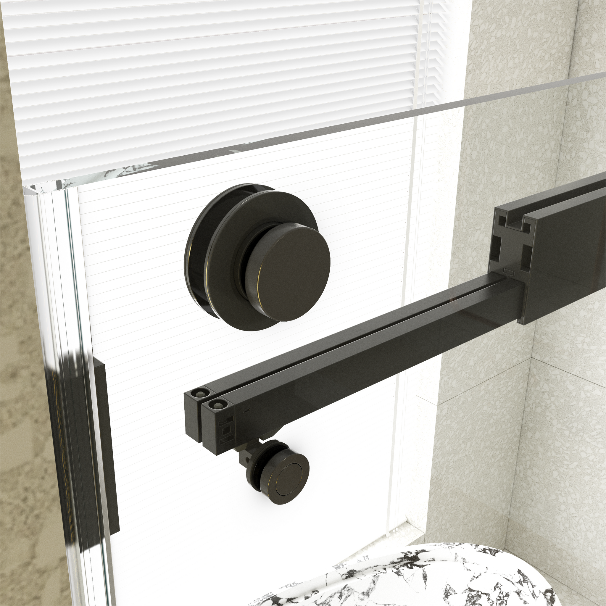 56-60"W x 76"H Frameless Double Sliding Soft-Close Shower Door by HouseOfZazla