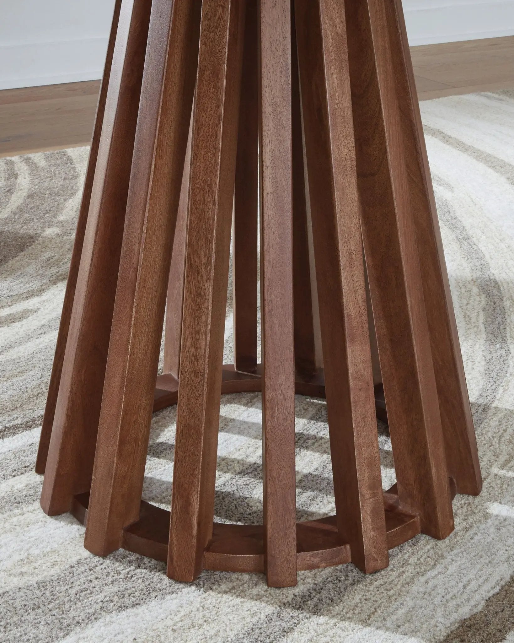 Kallari - Round End Table - Warm Brown / Black by Unique Piece Furniture