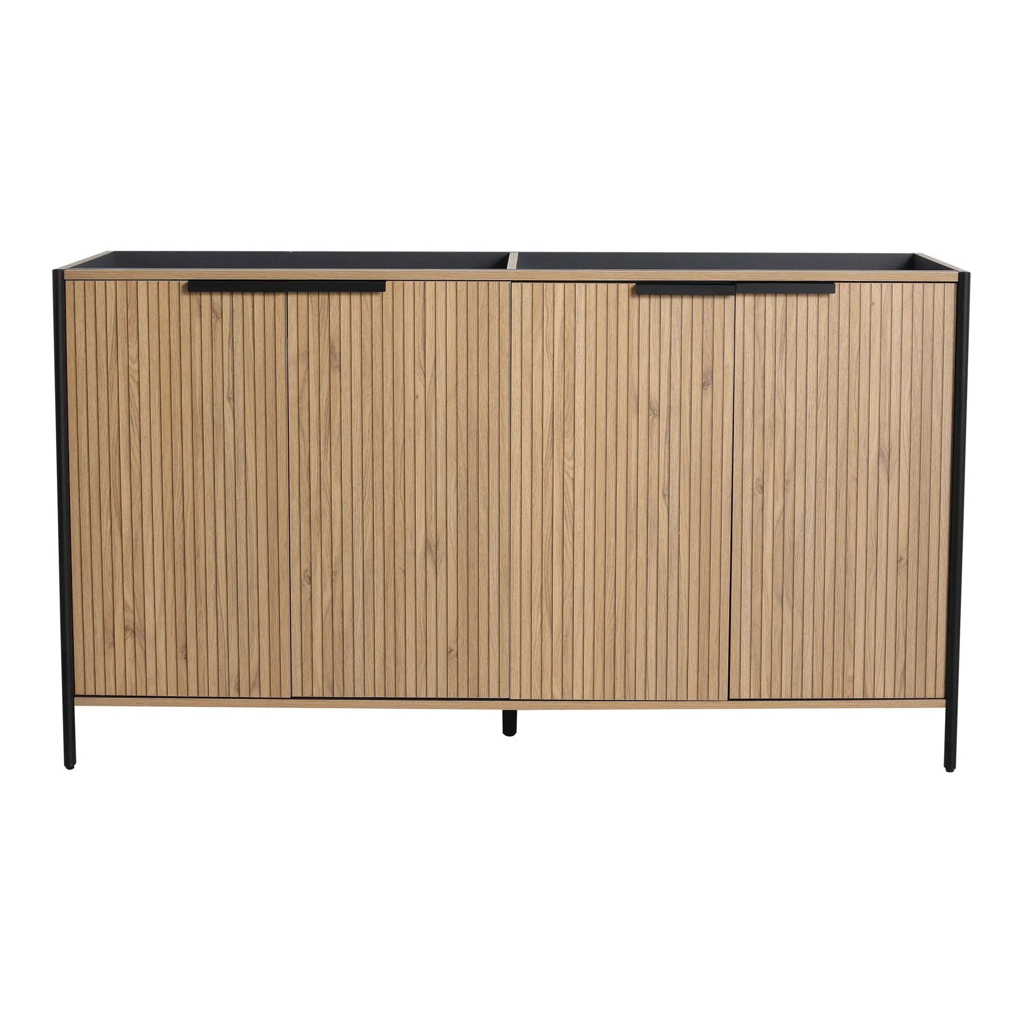 Contemporary Freestanding Bathroom Vanity With Adjustable Shelves by Unique Piece Furniture